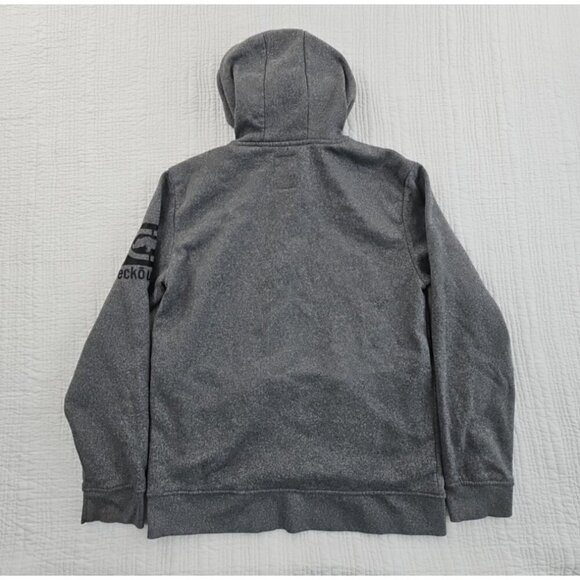 Ecko Unltd Hoodie Men's Medium Grey Spellout Logo Y2K VTG Rhino 72 Grunge Skater - Picture 9 of 14